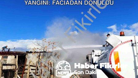 Kütahya Seyitömer’de Korkutan Ahır Yangını: Faciadan Dönüldü