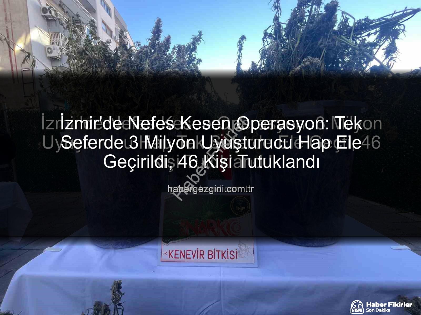 uyuşturucu hap - İzmir'de Nefes Kesen Operasyon: Tek Seferde 3 Milyon Uyuşturucu Hap Ele Geçirildi, 46 Kişi Tutuklandı!
