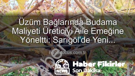 Üzüm Bağlarında Budama Maliyeti Üreticiyi Aile Emeğine Yöneltti: Sarıgöl’de Yeni Dönem