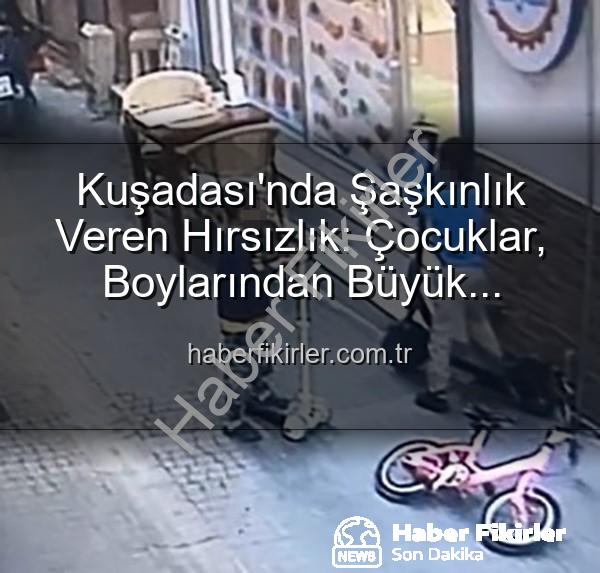 elektrikli scooter hırsızlığı - Kuşadası'nda Şaşkınlık Veren Hırsızlık: Çocuklar, Boylarından Büyük Elektrikli Scooter'ı Çalıp Yerine Oyuncak Bıraktı