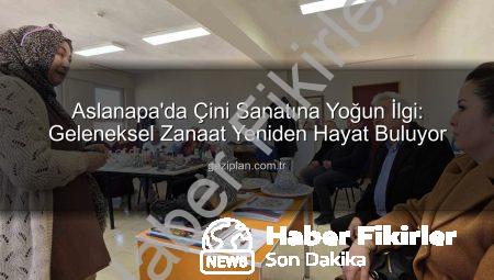 Aslanapa’da Çini Sanatı Yeniden Hayat Buluyor: Halk Eğitim Merkezi’nde Yoğun İlgi Gören Kurs